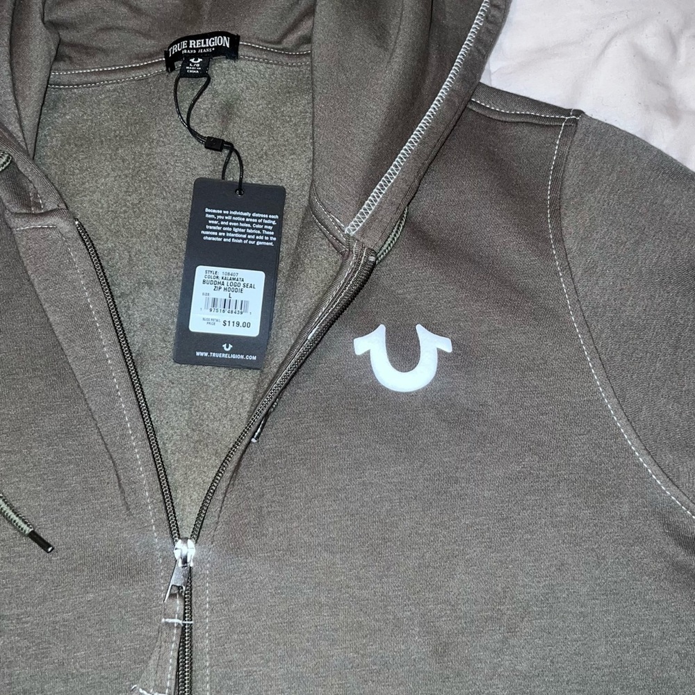 True religion Logo Seal Zip Hoodie - Picture 8 of 9